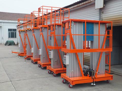 Double mast aluminum lift