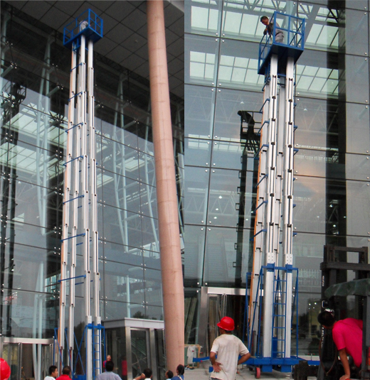 Mast aerial work platform